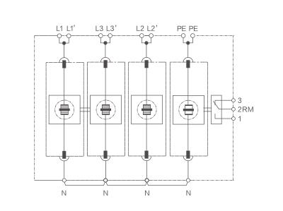 385V energy-saving household SPD arrester circuit diagram