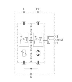 WRDZ T2T3 power SPD electrical RJ45 surge protector circuit diagram