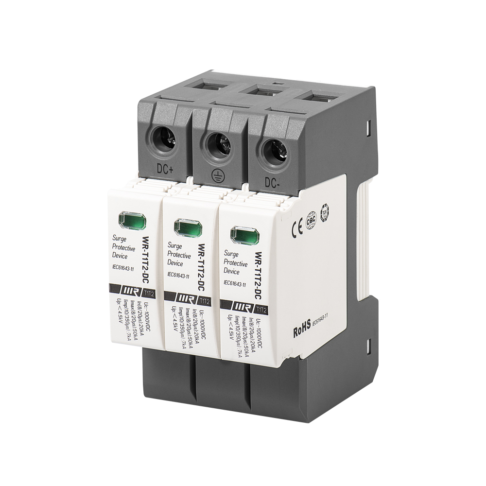 WRDZ T1T2-DC-N 800V/1000V/1200V 3P limp6.25kA SPD