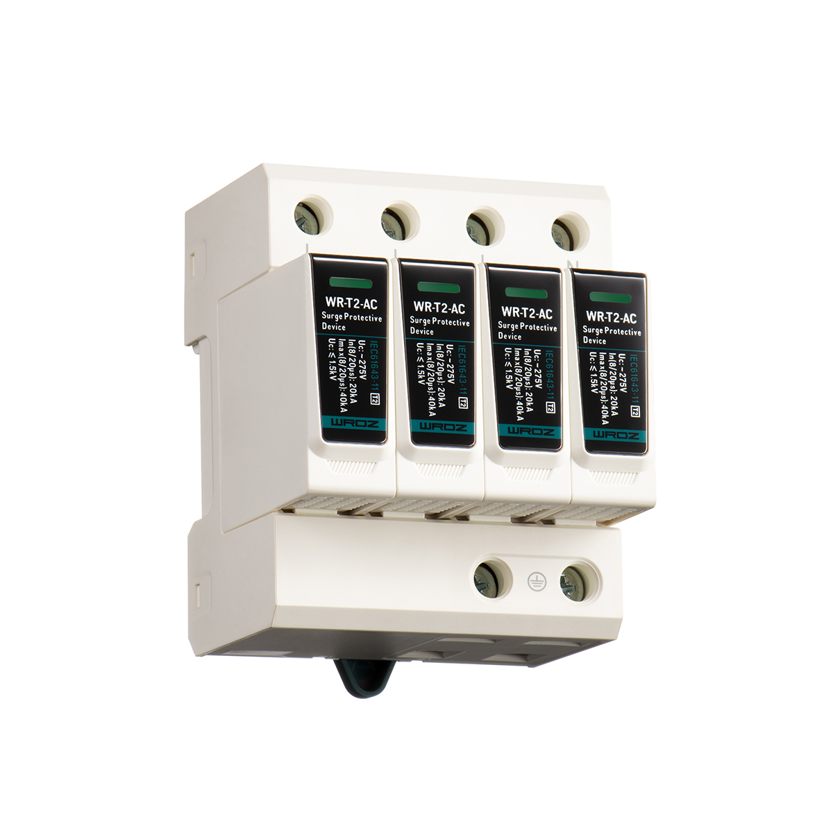 D type T2 4P/4+0 lmax40kA SPD